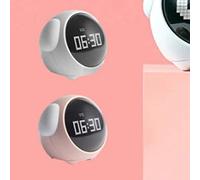 Clock, Bedside Clock LED Alarm Clock Expression Clock, Expression, Ringtone, Adjustable Voice Controlled Night Light Digital Alarm Clock Expression for Cute Dog in the Shape of for the Office