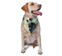 Clock Butterfly Dog Bandana Pet Scarf Accessories for Small Medium Dogs Cats Photo Prop, Triangle Pet Bandanas Adjustable Puppy Bib Washable Dog Kerchief Puppy Neckerchief