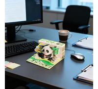 Clock Calendar 2026, Notepad for Paper Sculpture in the Shape of Panda, Three-Dimensional Sculpture Calendar | For School, Home, Teachers, Commuters, Holidays and Training