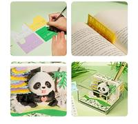 Clock Calendar For The Year 2026 - Panda Design Paper Notepad - 3D Paper Sculpture Calendar | For School Classroom Teacher Scrolling Holidays Enter
