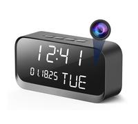 Clock Camera - WiFi Nanny Camera with 1080P HD Video, AI Motion Detection, Clear Night Vision, Dual Band WiFi, Bluetooth Connectivity, Local and Cloud Storage, Camera