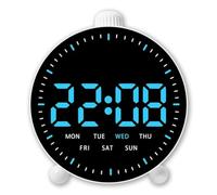 Clock Display Clock with Temperature Display for Ideal for Indoor and Office with Wall and View Information from Across You Never Miss a Moment (F)