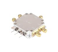 Clock Distribution Power Divider with SMA Interfaces, 1 to 4 | 1W Input for Lab Use, Compact Metal Body, Clock Distribution, 50 Ohm Module, 10MHz to 3GHz