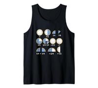Clock Face Math Fraction Back to School Teacher Student Tank Top