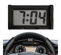 Clock for Car - Adhesive Car Timepiece, Mini Auto Alarm Display, Stick On Vehicle Clock | Compact Numeric Time Monitor Accessory, Time Indicator Gadget Reading Display for Clear LCD Screen