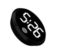 Clock for Car Dashboard - Mini Round Touch-control Digital Clock - Automotive Night Watch | for Travel Van RV Driving Commuting RV Camping Road Trip Truck SUV