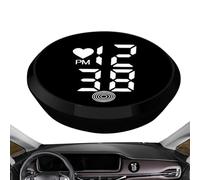 Clock for Car Dashboard,Motorcycle Adhesive Digital Clock - Stick on Small LED Time Display Watch for Bike Air Vent Truck Motorcycle Dashboard