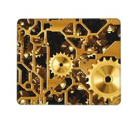 Clock Gear Enhanced Control Mouse Pad with Lock Stitch Edge Large Thick Non-Slip Desk Mat for Office Task