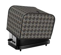 Clock Gear Print 4-Slice Toaster Cover Dustproof Waterproof Kitchen Appliance Protector For Bread