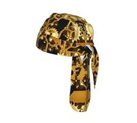 Clock Gear Print Cycling Headwrap Under Helmet Skull Cap Sweat Wicking Quick Dry for Patriotic Event Gift