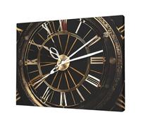 Clock Gear -Print Frameless Canvas Print 12x16 Inch, Modern Wall Art for Home Office & Bedroom Decor, Ready to Hang Abstract Artwork.