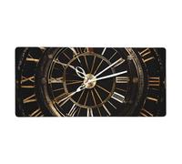 Clock Gear Print Large Gaming Mouse Pad (90x40cm / 36x16in) Extended Desk Mat for Gaming & Work