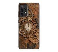 Clock Gear Steampunk Case Cover For Samsung Galaxy A72, Galaxy A72 5G