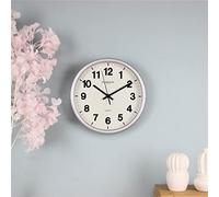 clock inch retro red plastic quartz wall analogue indoor time display clocks large battery digital kitchen operated room decorative silent black decor modern analog akcisot office living ticking led
