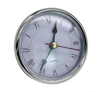 Clock Insert, 80MM Quartz Movement Mechanism, M2188 Clock For Head With Roman Arabic Numerals, Embedded Round Case Replacement(Roman tone)