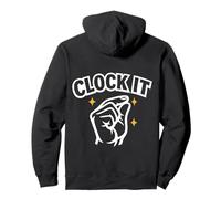 Clock It Finger Gesture Funny Trending Brainrot Meme Pullover Hoodie