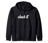 Clock It Gen Z Slang Hidden Motive Teen Tween Identity Truth Zip Hoodie