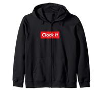 Clock It Gen Z Slang Hidden Motive Teen Tween Reality Truth Zip Hoodie