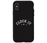 Clock It Gen Z Slang Teen Tween Truth Reality Hidden Motive Case for iPhone X/XS