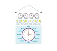 Clock Learning | Erase Tell Time Teaching Clock for Kids | Clock Teaching | Double Side Writable Time Practice Tool | Homeschool Supplies for Classroom and Home Use