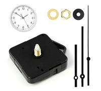 Clock Mechanisms Battery Powered Kit,Silent Quartz-clock Mechanism,Replacement Clock Movement,Includes Clocks Hands & Quartz-clocks Movement Parts,High Torque Long Shaft for DIY Wall Clocks (Black)