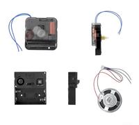 Clock Movement Repair Kit with 13mm and 17mm Shaft for Wall Clock Hands Replacement, Quartz Clock Mechanism with Chimes Compatible with, Westminster Mode(C)