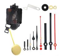 Clock Movement Set with Quartz Pendulum Mechanism for Building or Restoring Wall Clocks Using Standard 23mm Shaft Mounting Configuration (C)