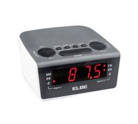 Clock-Radio Elbe Cr-932 Am/Fm White NEW