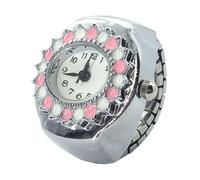 Clock Ring Women Men Finger Ring Watch