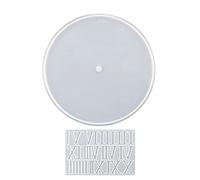 Clock Silicone Mold Wall Art Crystal Epoxy for Diys Resin Home Decorations Number Clock Art Molds for Epoxy