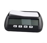 Clock Stopwatch Countdown Having Digital Timer for Chinese Chess Plus Go Board Games Compact Tournament with Chess (Black)