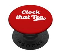 Clock That Tea Meme Gen Z Slang Truth Teen Lies Tween Gossip PopSockets Adhesive PopGrip