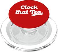 Clock That Tea Meme Gen Z Slang Truth Teen Lies Tween Gossip PopSockets PopGrip for MagSafe