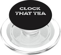 Clock That Tea Meme Teen Lie Tween Gossip Gen Z Slang Truth PopSockets PopGrip for MagSafe