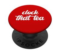 Clock That Tea Teen Gossip Deception Gen Z Slang Tween Truth PopSockets Adhesive PopGrip