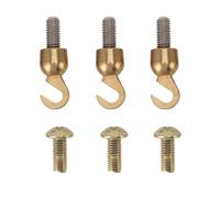 Clock Weight Shell Hook and Nut Set, Brass Shell Open Hook and Bolt Brass Movement Making Tools for Older Grandfather Or Grandmother Clock