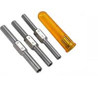 Clock Winding & Let Down Release Tool (Sizes- 3.5 to 5.25mm) - Mainspring Let Down Tool with 6 Key Shafts - Steel (Nickel Plated) with Plastic Handle