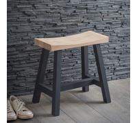 Clockhouse Stool Carbon and Natural Oak and Black