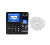 Clocking In Machine Attendance Machine Fingerprint+Code+Card 2.4inch Color Screen Display No Need To Download Software Intelligent Report Generation(M10H-10Wcard)