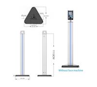 Clocking in Machine, Biometric Fingerprint Time Clock, Face Recognition Attendance Machine Function Development TFT LCD Display Equipment Machines(Brackets)