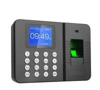 Clocking in Machine, Time Clock,Attendance Machine Work Punch Card Machine Fingerprint Recognition Sign-in Machine(3960Z)