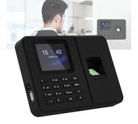 Clocking in Machine, Time Clocks for Employees Small Business, Office Punch Clock with 2.4 TFT LCD Fingerprint Password, Employee Time Clock with Free Software (0 Monthly Fees)