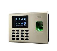 Clocking in Machine, USB/IP RFID Card Fingerprint Recognition Time Attendance Machine Clcok Recorder Built In Battery(K40-IC)