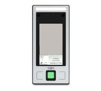 Clocking in Machines for small Business, 4.3-inch IPS Full-view High-definition Screen Simple Fingerprint Dynamic Face Access Control Time and Attendance Machine ABS