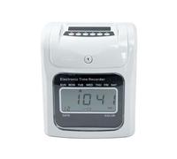 Clocking in Machines for small Business, Time Clock,Attendence Machine Digital Time Recorder Attendance Punch Card time Clock Office Staffs Check in Punching Machine(Light Grey)