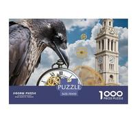 Clockmaker Raven 1000 Piece Jigsaw Puzzle Magic Fantasy for Age 12+ Challenging Activities Memory Games Stress Relief 70x50cm/1000pcs