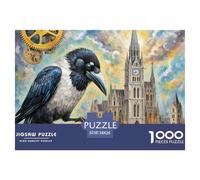Clockmaker Raven 1000 Piece Jigsaw Puzzle Magic Fantasy for Age 12+ Educational Gift Memory Games Relaxing 38x26cm/1000pcs