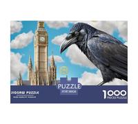 Clockmaker Raven 1000 Piece Puzzles Magic Fantasy for Age 12+ Challenging Gift Memory Games Relaxing 38x26cm/1000pcs