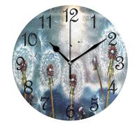Clocks Glowing Dandelion Round Wall Clock 25CM