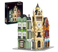 ClockTower Town Square Building Blocks Set - 3023PCS Gothic House Bricks Kit, Collector's European Architecture Model for Adult, City Street View, Home Office Decor, Creative Gift for Men, Women